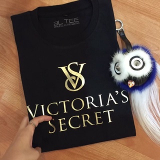 เสื้อยืด ลาย GOLD FOIL VICTORIA SECRET ของแท้