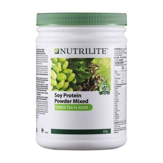 NUTRILITE Protein Green Tea flavour 450g. นิวทริไลท์ กรีนที รสชาเขียว