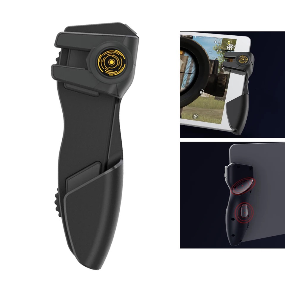 AK-PAD8K จอย PUBG ระบบไฟฟ้า 2 ข้าง (ซ้าย-ขวา) ยิงอัตโนมัติ ยิงรัวได้ สำหรับ ไอแพด แท็บเล็ต  PUBG Free Fire จอยเกมมือถือ