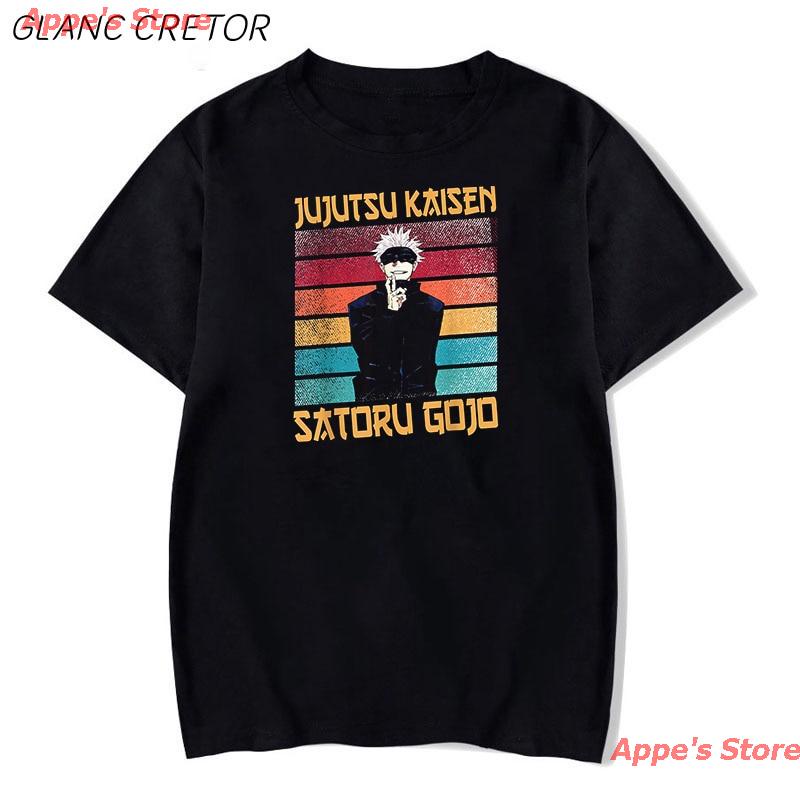 Appe's Store 2021 【Available】100% Pure Cotton Men's Women's T-shirt's Jujutsu Kaisen T Shirt Men Car