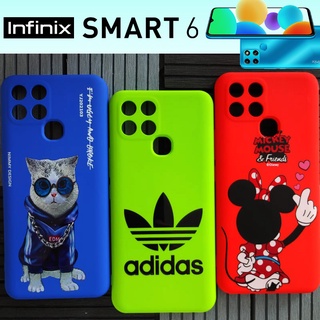 เคสโทรศัพท์ แบบยาง TPU หุ้มกันรอย ลาย สำหรับ Infinix Smart 6