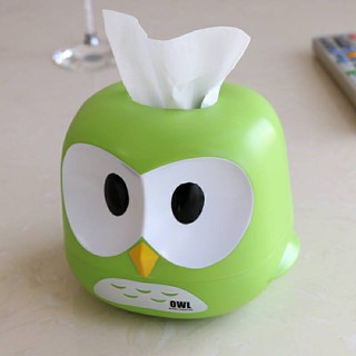 กล่องทิชชู่ กล่องทิชชู่นกฮูก  Owl tissue box ZB524 ✅สินค้าพร้อมส่ง