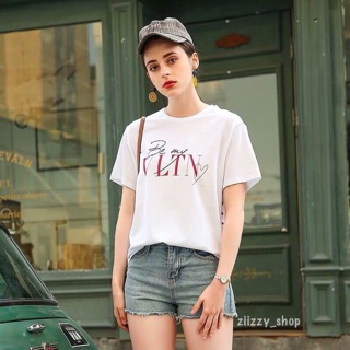 เสื้อยืด VLTN ผ้า cotton 100%