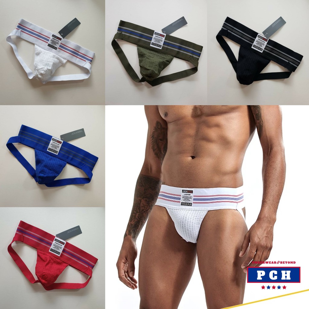 🔥ส่งฟรี 🔥 Jockmail Jockstrap กางเกงในชายเปิดก้น กางเกงในชายเซ็กซี่ จีสตริง G-String Bike cellblock