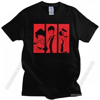 T-shirt  Gorgeous เสื้อยืดแขนสั้น ผ้าฝ้าย 100% พิมพ์ลาย Lupin The Third Fujiko Mine Daisuke Jigen Arsene Lupin สําหรับผู