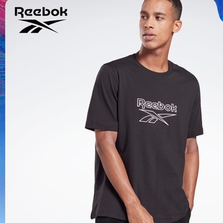 เสื้อยืดแขนสั้น คอกลม พิมพ์ลายโลโก้ Reebok แฟชั่นคู่รัก