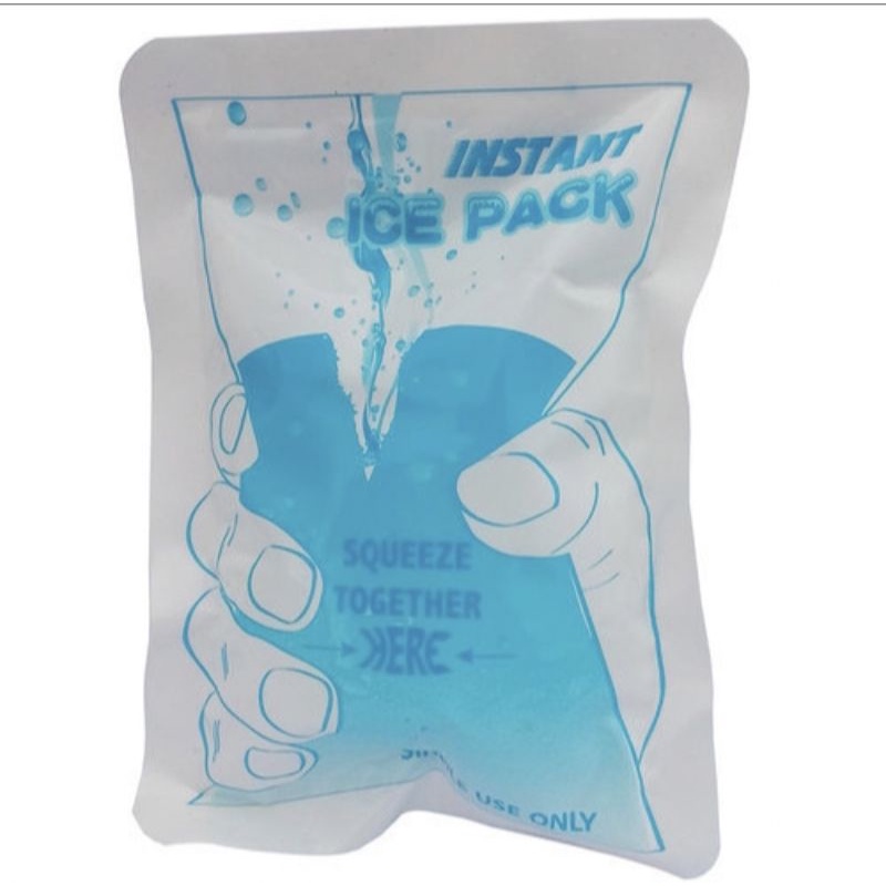พร้อมส่ง ถุงประคบเย็น Instant Ice Pack แบบพกพา ไม่ต้องเติมน้ำ ไม่ต้องแช่เย็น