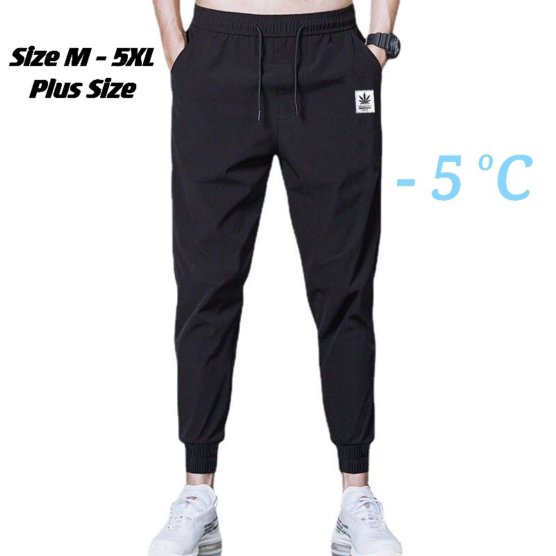 Seluar Panjang Jogging Pants Men / Ice Silk Breathable Men Sports Pants Jogger Pants Men / Lelaki Da