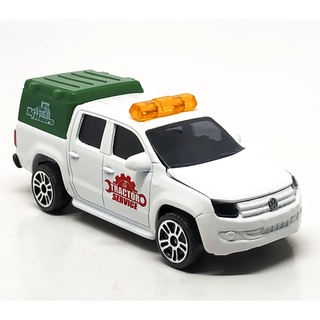 Majorette Volkswagen Amarok - Tractor service - White/Green Color /Wheels D5S /scale 1/65 (3 inches) no Package