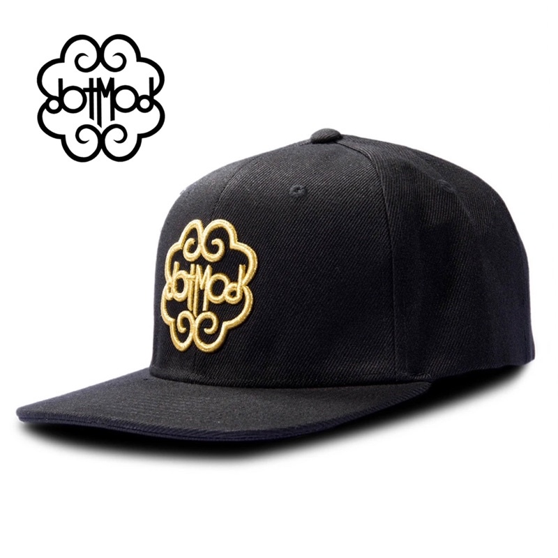 หมวกแก๊ป Dotmod Cap Snapback หมวกฮิปฮอป 🧢 - Black/Gold แท้