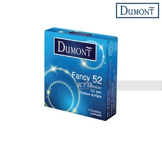 ถุงยางอนามัย Dumont Fancy Size 52 ผิวไม่เรียบ ซื้อ 48 กล่อง แถมฟรี!!! 6 กล่อง