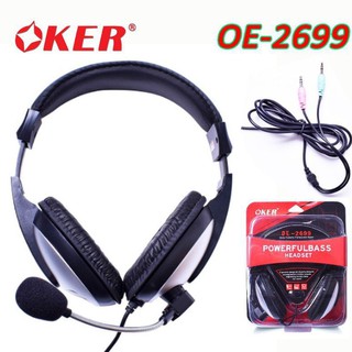 OKer Headphone หูฟังโอเคอร์ครอบหู ต่อ มือถือ รุ่นOE-2699