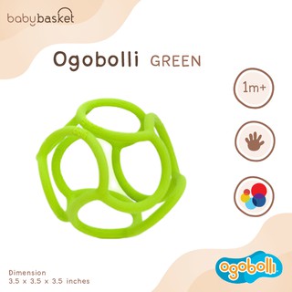 OgoBolli Green ยางกัดซิลิโคน ดึง บีบ กัดได้ เสริมพัฒนาการลูกน้อย BPA+PVC FEE