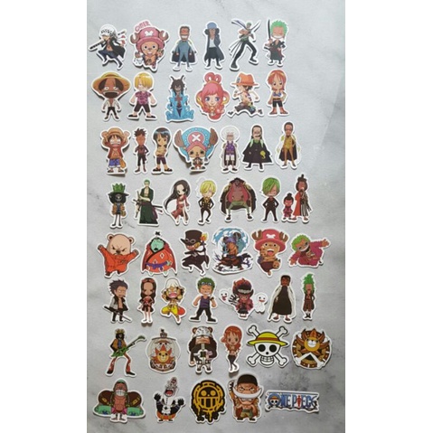 สติ๊กเกอร์ Sinchan, Spongebob, Simpson, One piece