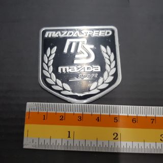 Plate Mazdaspeed อลูมิเนียม 5x5cm