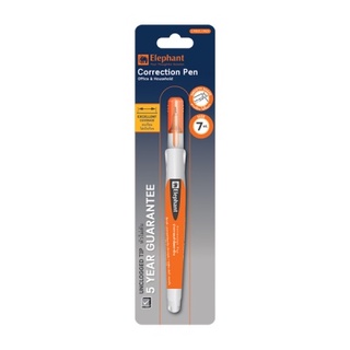 ปากกาลบคำผิด น้ำยาลบคำผิด  ปริมาณสุทธิ 7 มล. ส้ม  C.PEN 7 ML.ORANGE