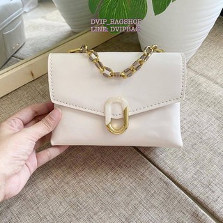 chunky chain strap trapeze bag