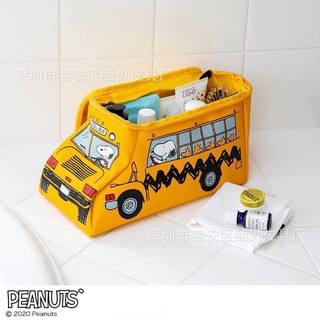 กระเป๋า Snoopy School Bus วัสดุหนัง PU มีหูหิ้ว