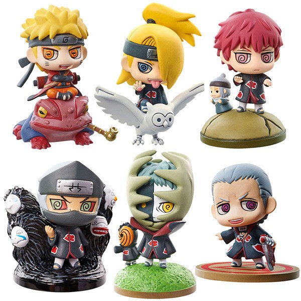 Petit Chara Land Naruto: Shippuden Kuchiyose Naruto & Akatsuki Vol.1 (ชุด 6 ชิ้น)