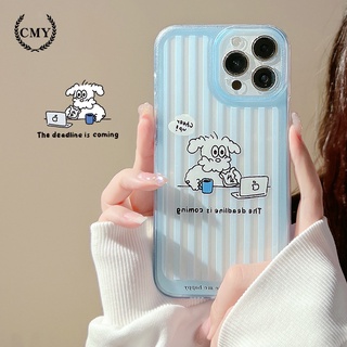 เคส iphone Cartoon dogใช้ได้กับเคสโทรศัพท์ซิลิโคนiPhone 11 Pro Max X Xr Xs 7 8 14 Plus Se 2020 12 pro max 13 mini