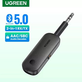 UGREEN รุ่น 80893 อะแดปเตอร์ รับ-ส่ง Bluetooth5.0 Receiver &amp; Transmitter (2In1) สําหรับลําโพงรถยนต์,TV,computer, PS4