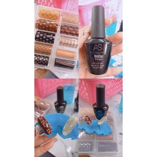 กาวติดฟอยล์ แบบเจล รุ่นAS 15ml. Nail Foil Gel กาวลอกฟอยล์เต็มแผ่น