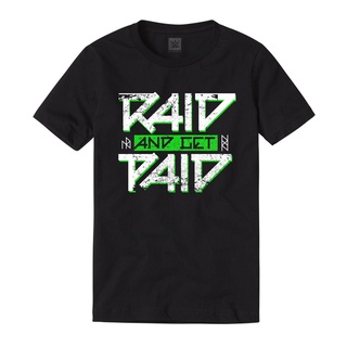 เสื้อยืดผ้าฝ้ายพิมพ์ลายแฟชั่น เสื้อยืด DIY WWE 2022 ใหม่ไวกิ้งเรดเดอร์ส "Raid &amp;amp get paid" 9?: