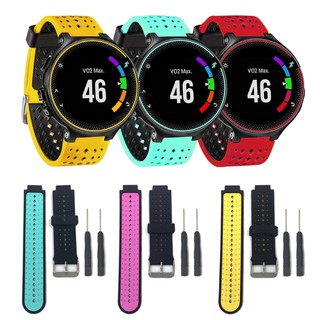 สายนาฬิกาข้อมือ ซิลิโคน สำหรับ Garmin Forerunner 220 230 235 620 630 735