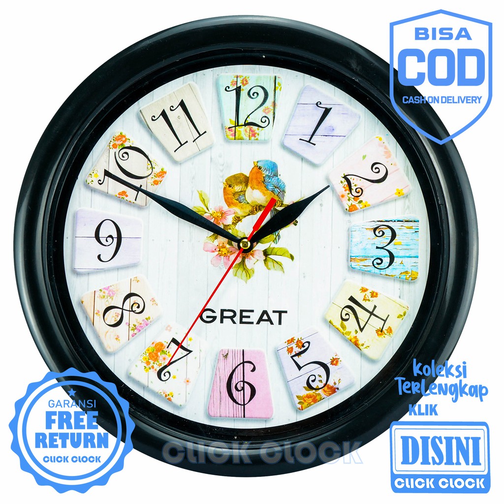 Unique Shabby Chic Wall Clock นาฬิกาแขวนตกแต่งผนัง GREAT 777-G3