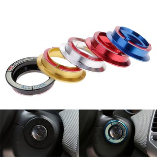 5 LED Luminous Car Ignition Key Hole Ring Coil Switch Decor Sticker