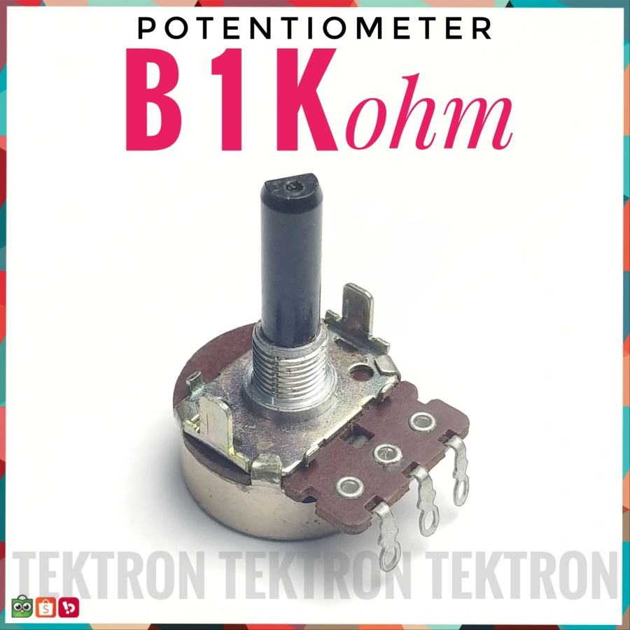 Potentiometer B1Kohm Mono 1K B1K Potentiometer ไม่รวม Nut NO Nut