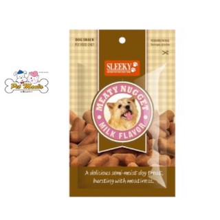 (รสนม)SLEEKY Meaty Nugget ขนมขบเคี้ยวหนุบหนึบสำหรับสุนัข 120g