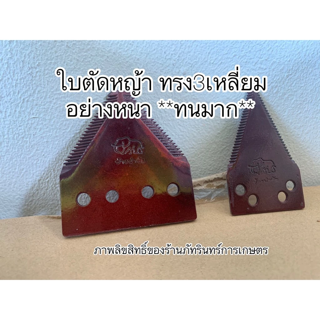 ใบตัดหญ้า ทรง3เหลี่ยม หรือใบรถเกี่ยว คู่ละ 65 บาท (มีทรงเรียว และทรงอ้วน)