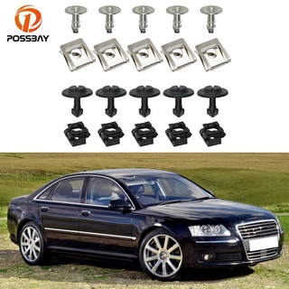 ขายดี คลิปสกรูยึดแผงเครื่องยนต์รถยนต์ สําหรับ Audi A4 A6 A8 VW Passat B5 20 ชิ้น