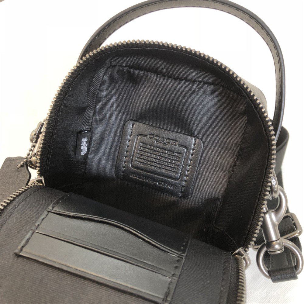 Coach C3147 C3146 Top Handle Crossbody Leather Signature Canvas Women