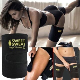 เข็มขัดรัดต้นขา ผ้ารัดต้นขา ลดการปวดเมื่อย Sweet Sweat Thigh Trlmmer Belt รุ่น SweetSweat-17Jun-J1