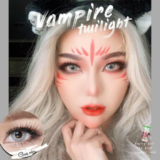 Vampire Twilight Gray/สีเทา [สายตาสั้น -0.00 ถึง -10.00] Size Bigeye (L) ขนาดใหญ่ / คอนแทคเลนส์ / ยี่ห้อ PrettyDoll