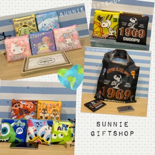 พร้อมส่ง กระเป๋าผ้าพับได้ งานญี่ปุ่น พร้อมกระเป๋าใบเล็ก ลายการ์ตูนน่ารัก