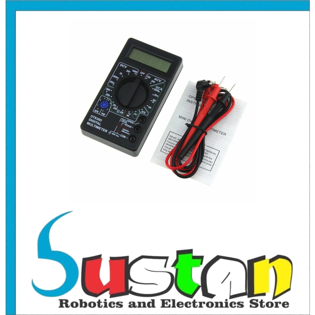 DT-830D DT830D SUOER มัลติมิเตอร์แบบดิจิตอล Multitester AVO Meter