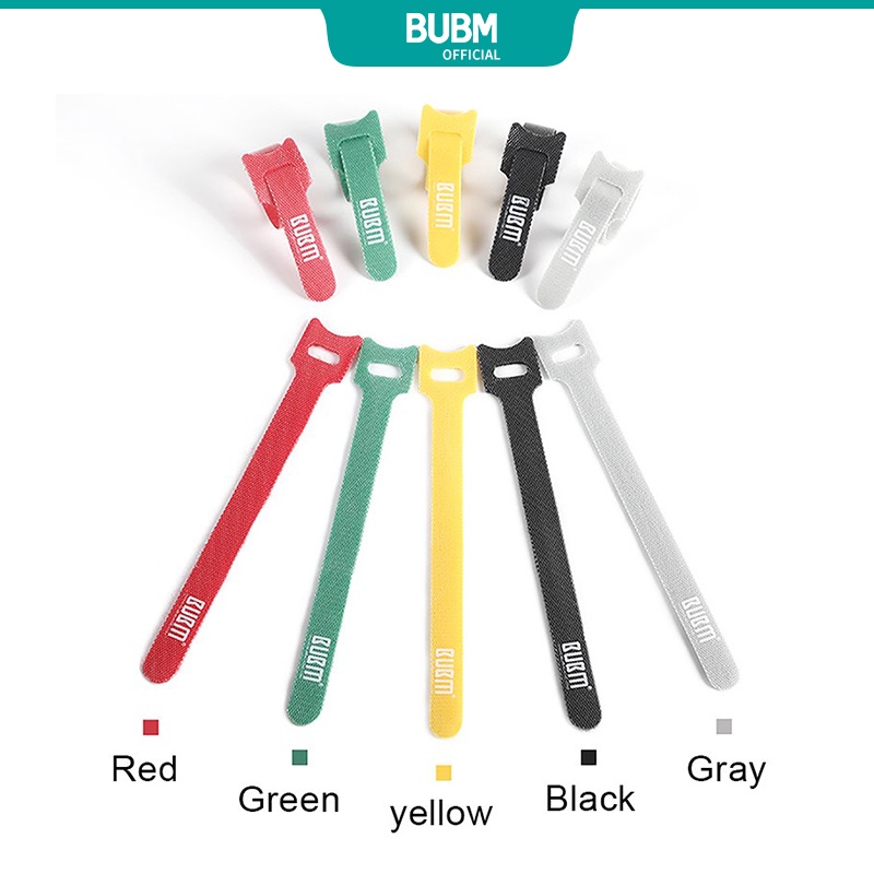 Bubm สายรัดสายเคเบิล นํากลับมาใช้ใหม่ได้ 40 ชิ้น
