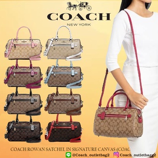 COACH ROWAN SATCHEL ลาย c