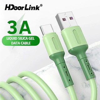 HdoorLink สายเคเบิ้ลซิลิโคน Usb Type C 3a Micro Usb สําหรับโทรศัพท์มือถือ