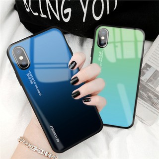 [ส่งจากไทย] Case Huawei P30Lite  เคสเรียวมี เคส  เคสกระจกสองสี เคสกันกระแทก เคส ขอบนิ่ม เคสกระจกไล่ส