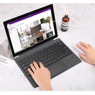 เคสคีย์บอร์ดบลูทูธไร้สาย แบบบางพิเศษ สําหรับ Microsoft Surface Pro 8 Pro X Go 1 Go 2 Pro 7 Pro 6 Pro 5 Pro 4 Pro 3