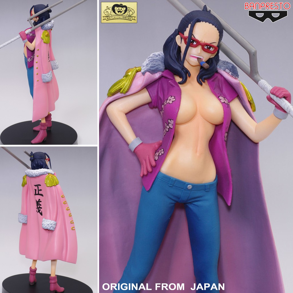 Model Figure งานแท้ Original ฟิกเกอร์ โมเดล แมวทอง Banpresto One Piece วันพีซ วันพีช Smorker Tashigi ทาชิงิ