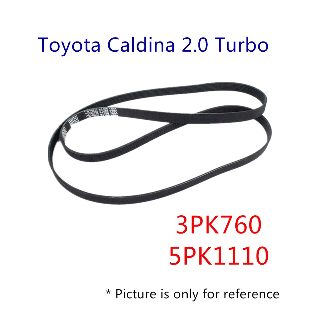 Toyota Caldina ST246 2.0 Turbo BANDO Fan Power Steering Belt 3PK760 5PK1110