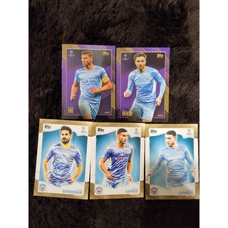 การ์ดฟุตบอล Manchester City กล่อง Topps UCL