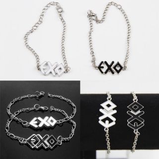 สร้อยข้อมือ exo ขาว ดำ  น่ารักมาก ราคาถูก สินค้าพร้อมส่งจากไทย