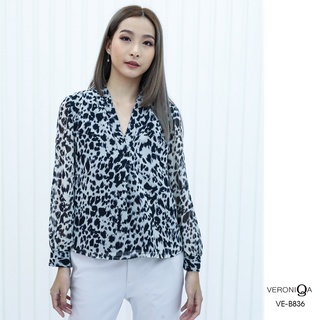 AMILA Blouse VE-B836 by AMILA ชิฟฟอนปริ้นท์ IGPU22-3