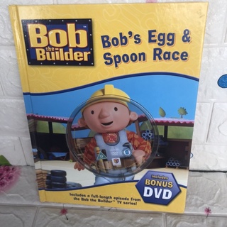 Bob’s Egg&amp; Spoon  Race + DVD หนังสือนิทานปกแข็งมือสอง -cb2